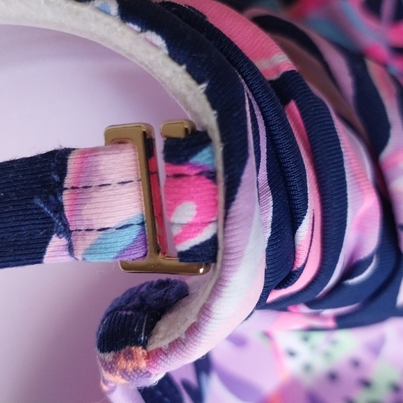 LILLY PULITIZER TANKIN TOP Swim Oyster Bay  YOU'VE BEEN SPOTTED Size Small - Picture 7 of 9